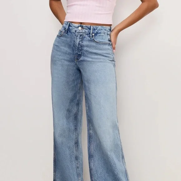 Good American Good Skate Wide Jeans Size 12 - Picture 6 of 6